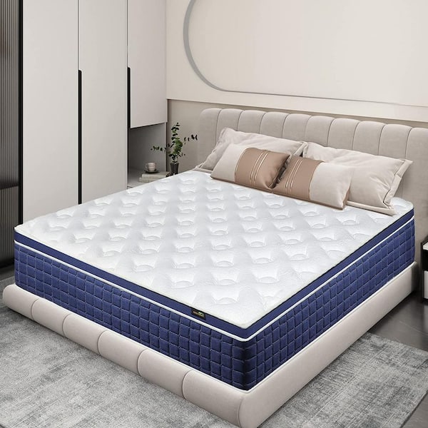 CHEVNI Hybrid King Medium Memory Foam 12 in. Bed-in-a-Box Mattress