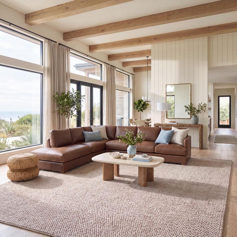 ラクトナチュラ‼️タイムセール‼️ SAFAVIEH Natura Brown 9 ft. x 12 ft. Gradient Area Rug NAT620T-9