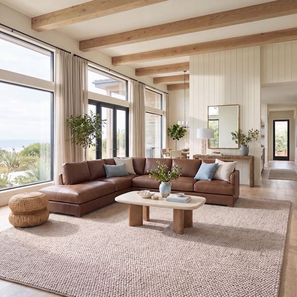 Natura Brown 9 ft. x 12 ft. Gradient Area Rug