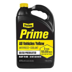 Prime Yellow Antifreeze+Coolant- All Vehicles, Extended Life- 1 Gal-Ready To Use