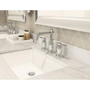 Degas 8 in. Widespread 2-Handle Bathroom Faucet with Drain Assembly in Polished Chrome (1.5 GPM)