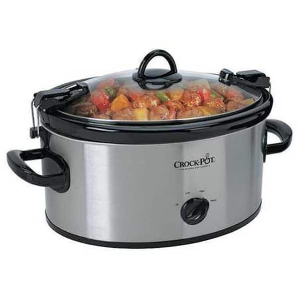 Crock-Pot 6 Qt. Stainless Steel Slow Cooker with Locking Lid