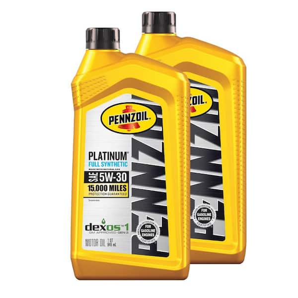 Platinum SAE 5W-30 Full Synthetic Motor Oil 1 Qt (2-Pack)