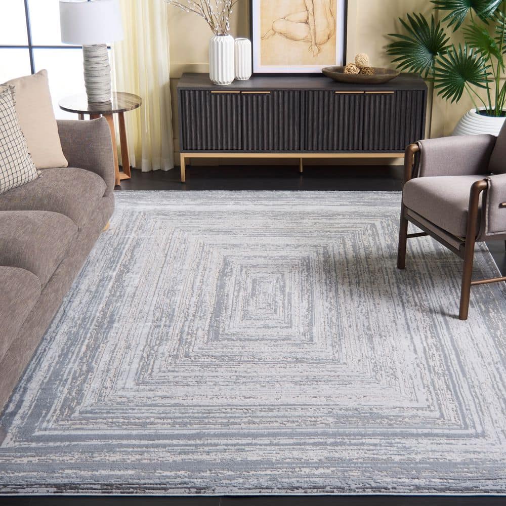 Saylor 8 ft. x 10 ft. Gray/Ivory Distressed Dendritic Area Rug price history on PriceWatchPro
