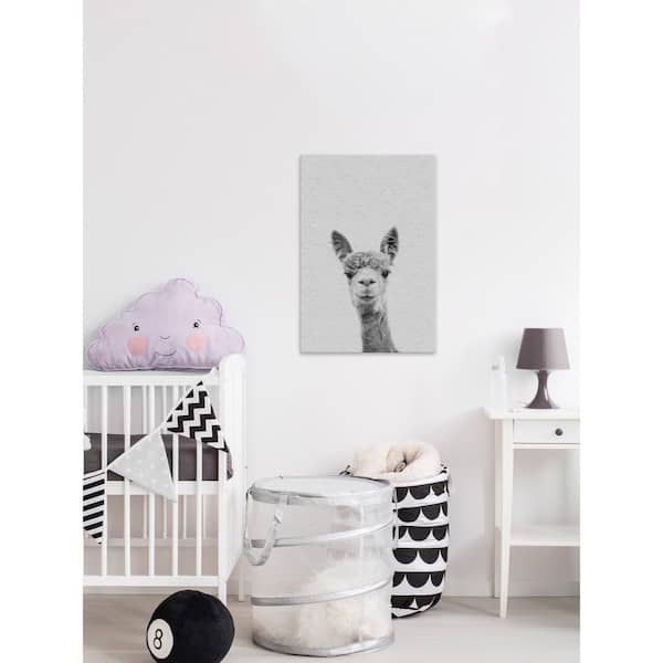 Unbranded 60 in. H x 40 in. W "Llama Face III" by Marmont Hill Canvas Wall Art