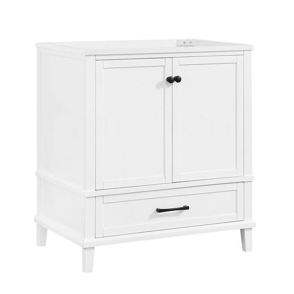 Merryfield 30 in. W x 21-1/2 in. D Bathroom Vanity Cabinet Only in White Merryfield 30 in. W x 21-1/2 in. D Bathroom Vanity Cabinet Only in White