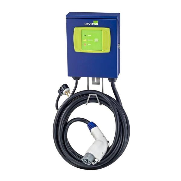 Leviton Evr-Green 16 Amp Blue Level 2 Electric Car Charging Station-DISCONTINUED