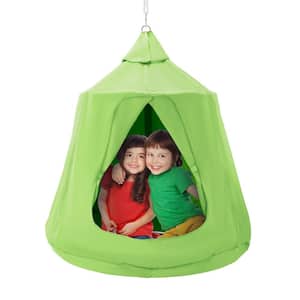 Hanging Tree Tent 330 LBS Capacity Hanging Bed Swing Indoor Outdoor Large Hammock Sensory Swing Chair w/LED Lights