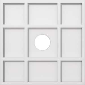 1 in. P X 5-1/2 in. C X 16 in. OD X 3 in. ID Rubik Architectural Grade PVC Contemporary Ceiling Medallion