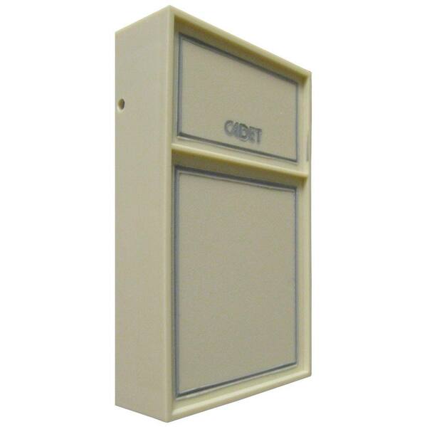 Cadet C600 Series Anticipating Ivory Bimetal Double-Pole Tamperproof 22 Amp Wall Thermostat
