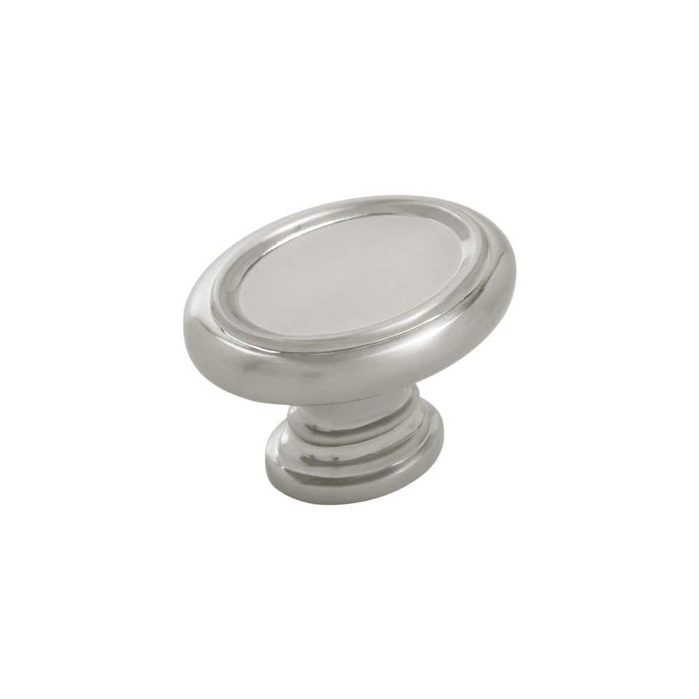 Berkshire Collection Knob 1-1/2 in. (32mm) Satin Nickel Oval Cabinet Knob price history on PriceWatchPro