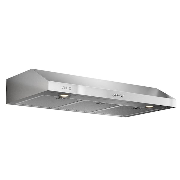 30 in. 600 CFM Ducted Under Cabinet Range Hood in Stainless Steel with Mesh Filters and Push Buttons
