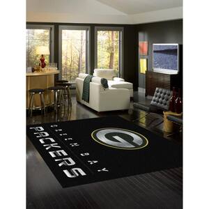GREEN BAY PACKERS 6 ft. x 8 ft. CHROME RUG