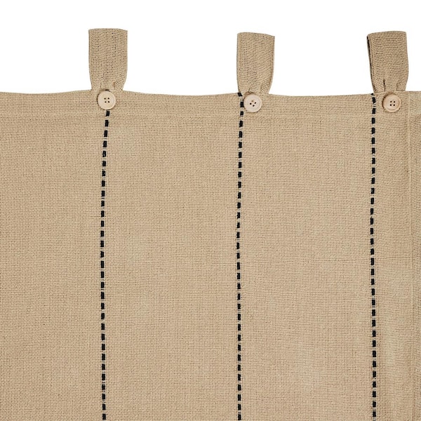 VHC BRANDS Stitched Burlap 36 in. W x 24 in. L Light