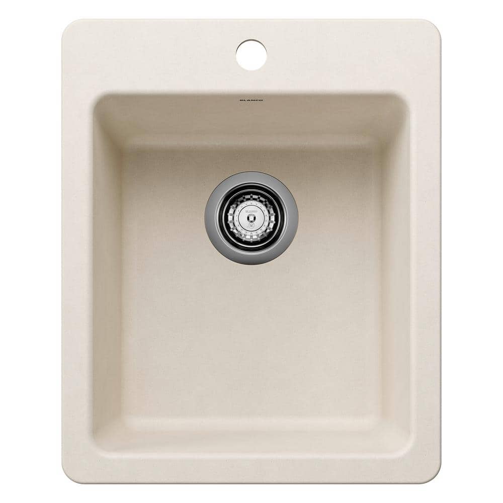 Liven SILGRANIT Granite Composite 16.75 in. Drop-In/Undermount Bar Sink in 