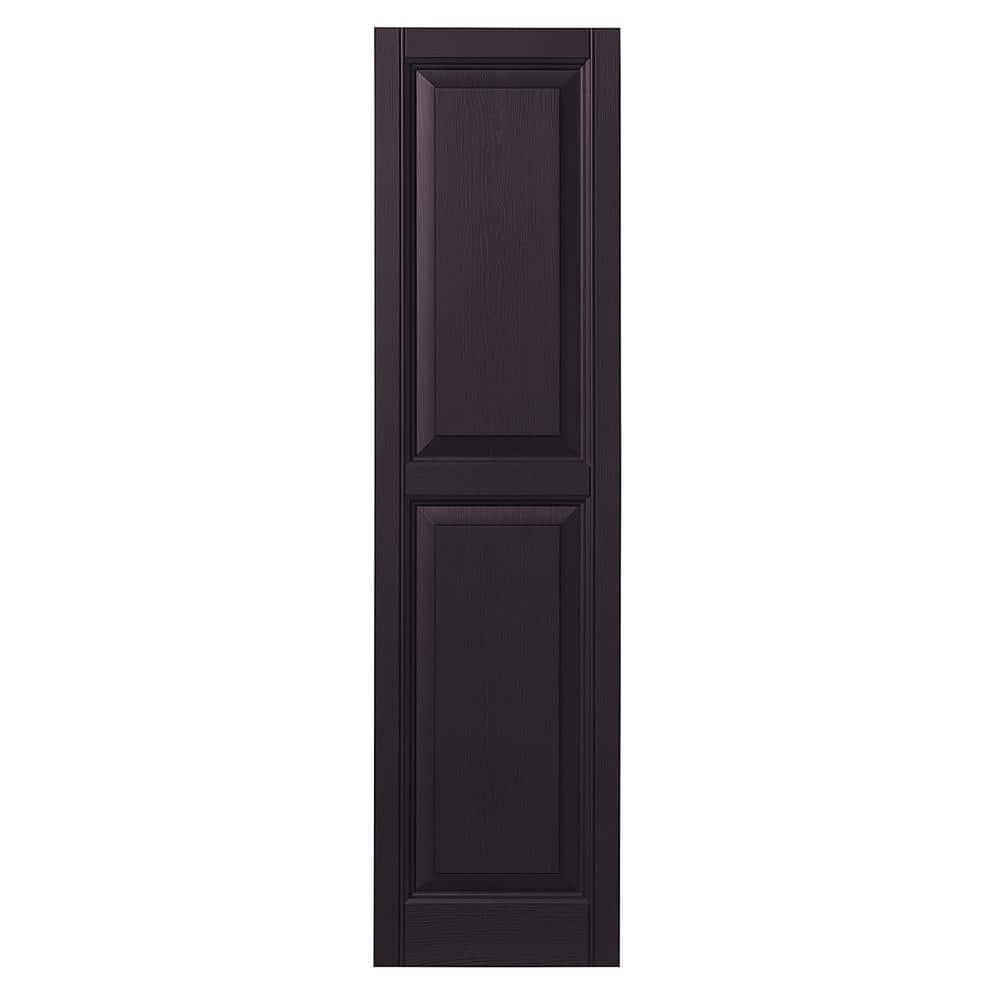 15 in. x 67 in. Raised Panel Polypropylene Shutters Pair in Dark Berry price history on PriceWatchPro