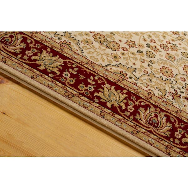 Agatha Beige Oriental 5 ft. x 7 ft. Area Rug