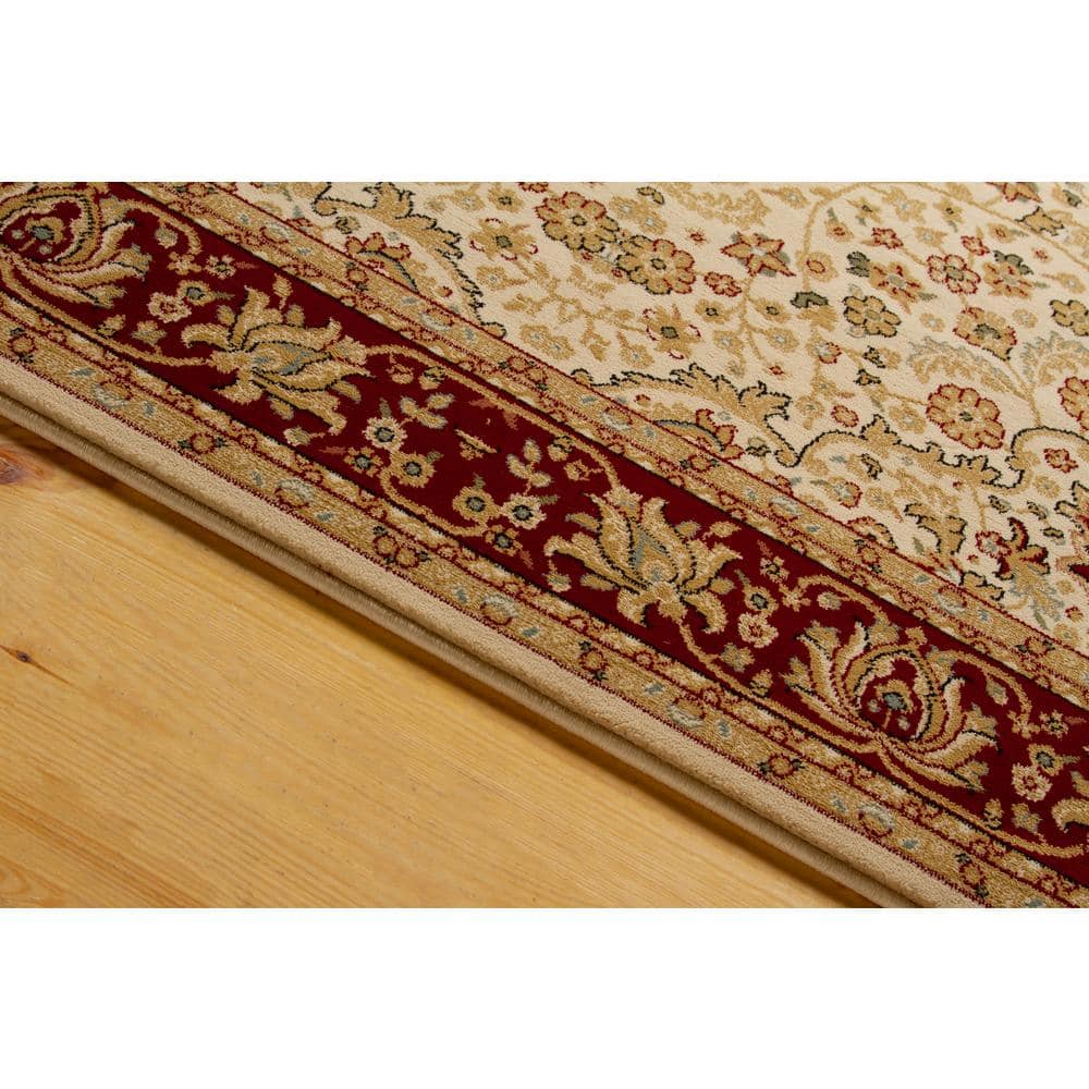 Regal Red Oriental 8' x 10' Easy-Care Synthetic Rug
