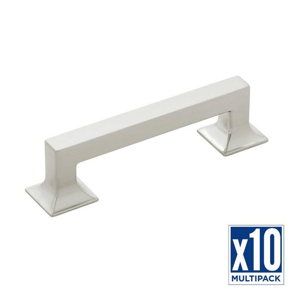 HICKORY HARDWARE Studio 33/4 in. (96 mm) Satin Nickel Pull (10