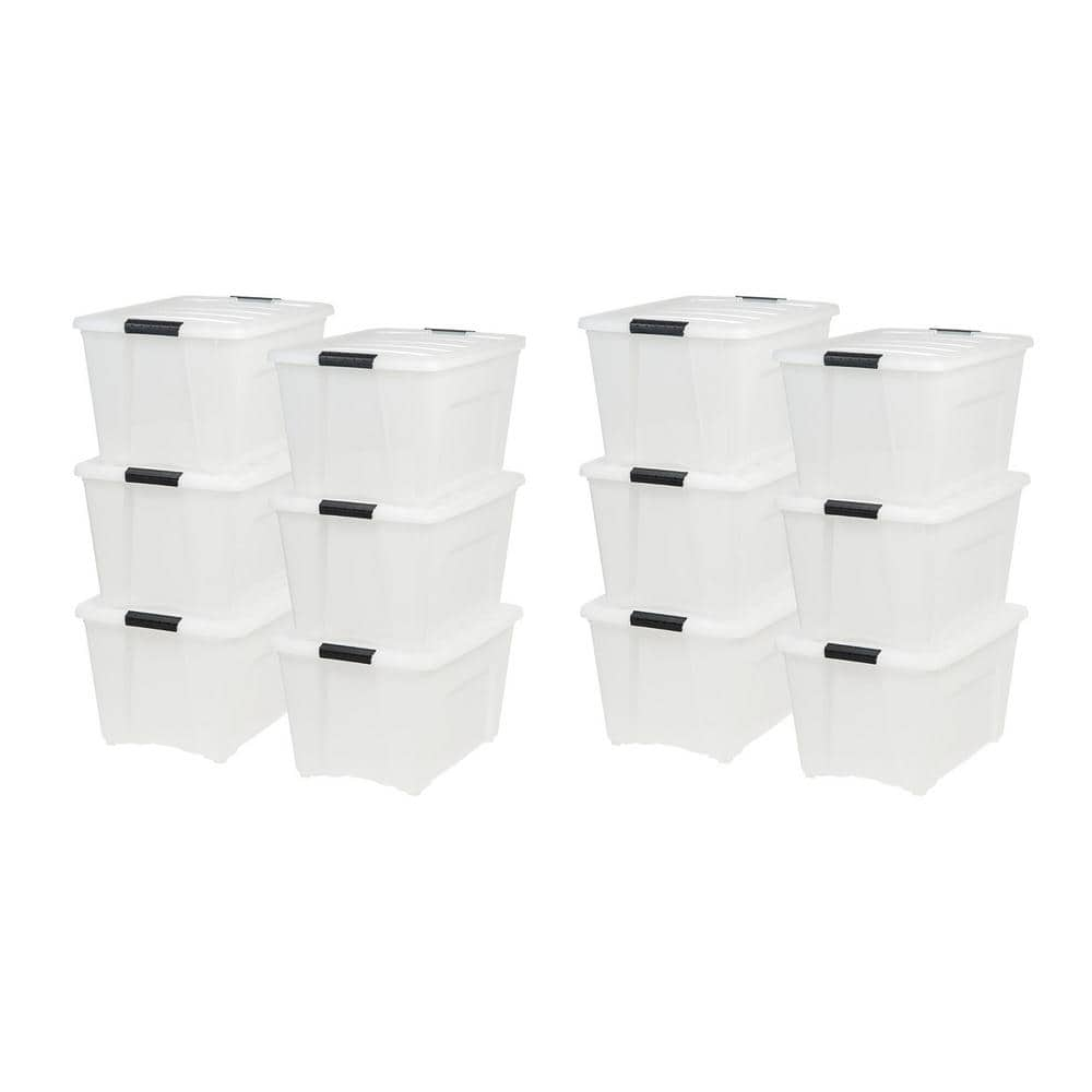 IRIS 53.5qt Stack and Pull Plastic Storage Bin