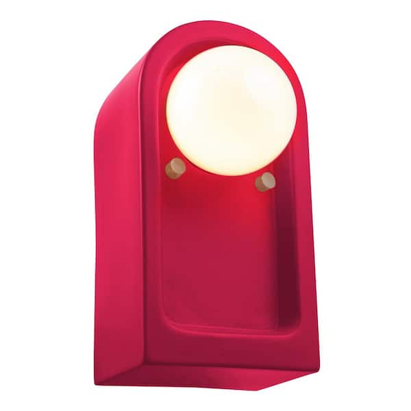 Justice Design Ambiance Collection 1-Light Cerise Wall Sconce