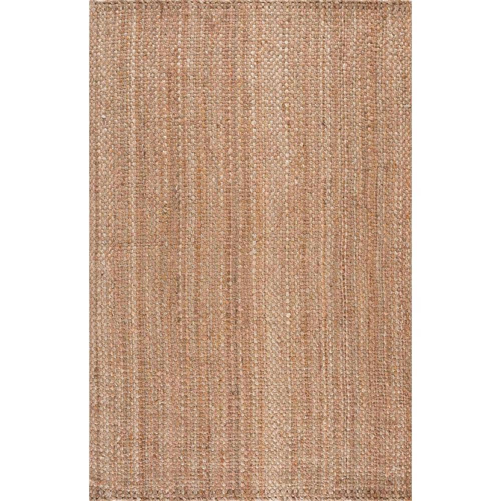 Handmade Natural Jute Braided Rectangle Rug 3'6" x 5'6"
