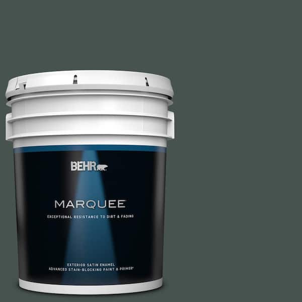 BEHR MARQUEE 5 gal. Home Decorators Collection #HDC-WR16-05 Evergreen Field Satin Enamel Exterior Paint & Primer