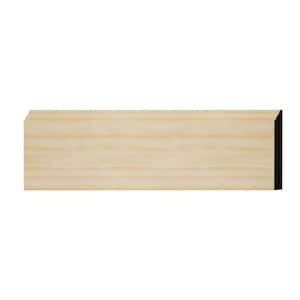 WM618 0.56 in. D x 5.25 in. W x 6 in. L Wood (Pine) Baseboard Moulding Sample