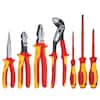 KNIPEX Pliers and Screwdriver Tool Set with Nylon Pouch (7-Piece