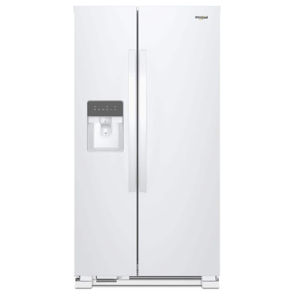 25 cu. ft. Side by Side Refrigerator in White