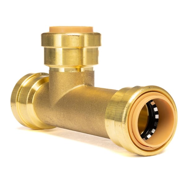 QUICKFITTING 3/4 in. Push-to-Connect Brass Slip Tee Fitting