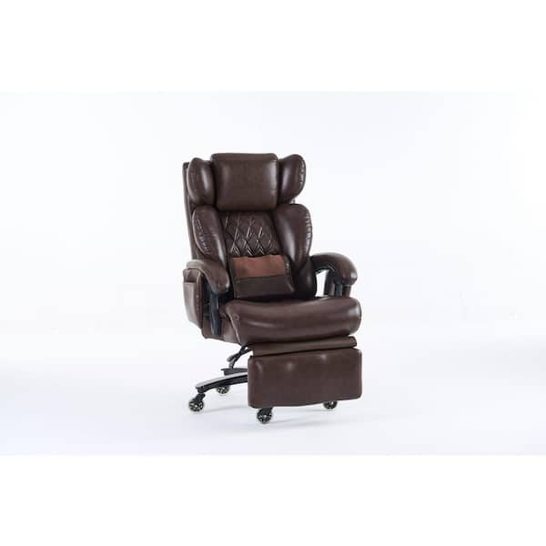Noble House Cressida Faux Leather Upholstered Swivel Office Chair