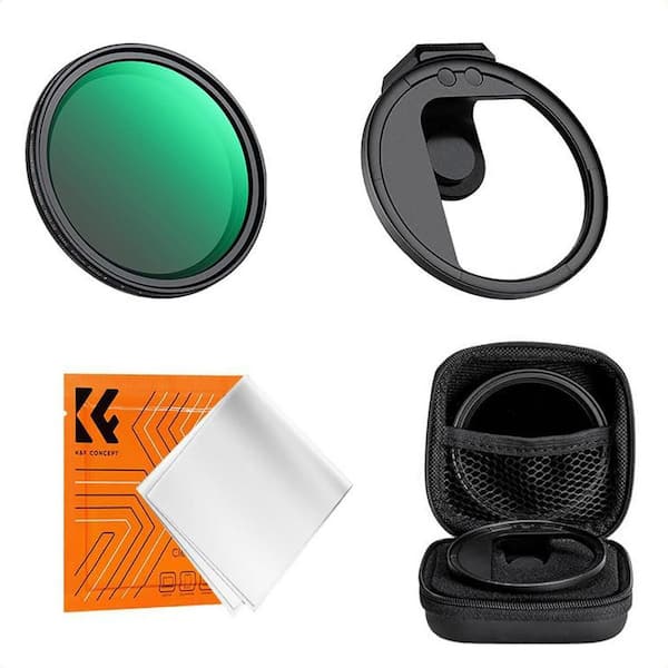 OBJLGEV Magnetic 67mm Variable ND2-32 Phone Lens Filter Kit with Clip Adapter and Cold Shoe for iPhone 16 15 Pro Max 14 13