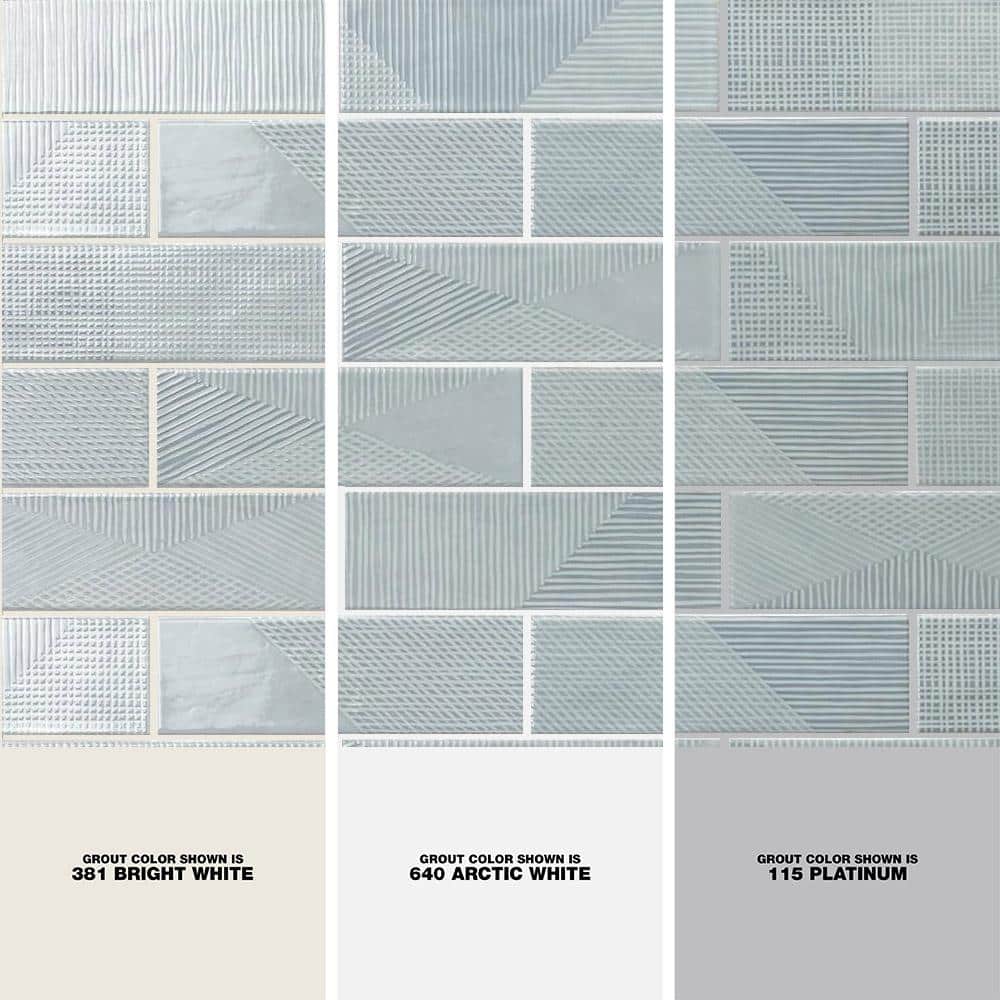 Ash Blue 2" x 8" Polished Ceramic Subway Wall Tile
