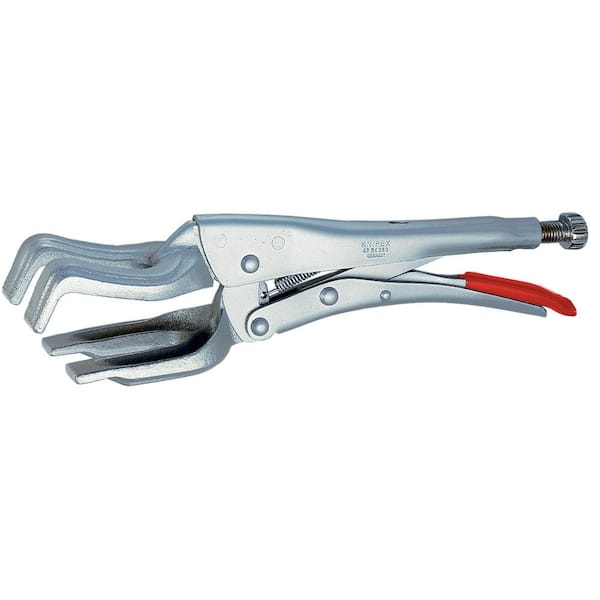 KNIPEX 11 in. Locking Pliers with Welding Jaws 42 24 280