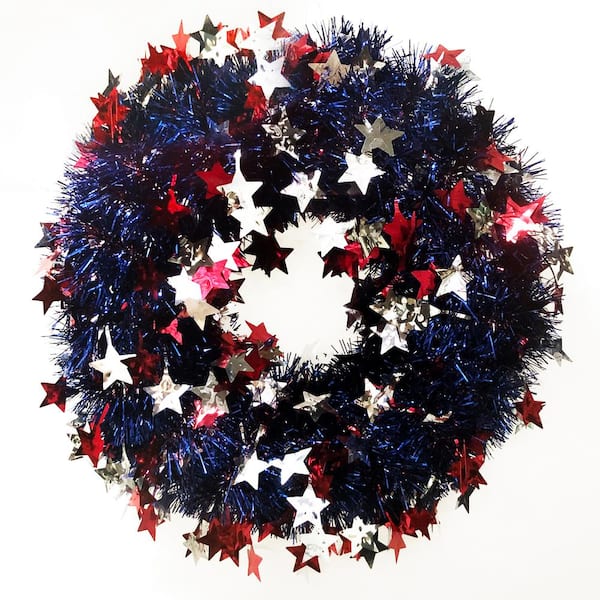 home depot tinsel wreath