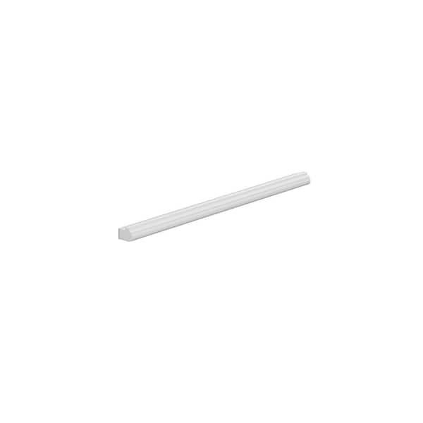 Kunal Kitchens Westport Shaker 12 in. W x 34.5 in. H x 24 in. D Light Rail Molding Assembled Wall in Painted White