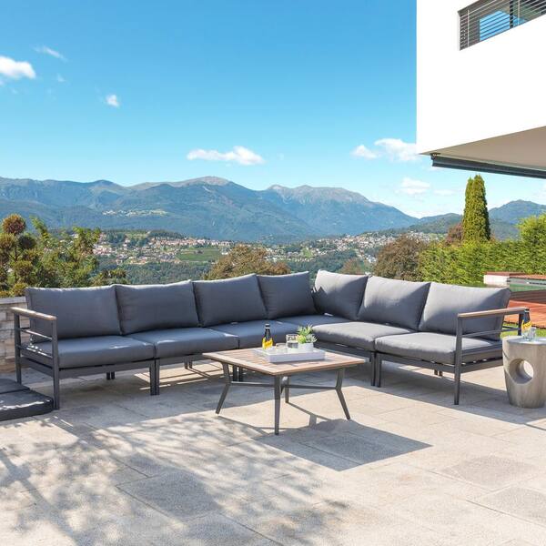 aluminum garden sofa set