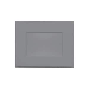 15-in W X 12-in D X 12-in H in Shaker Grey Ready to Assemble Wall kitchen Cabinet Glasses NOT Included