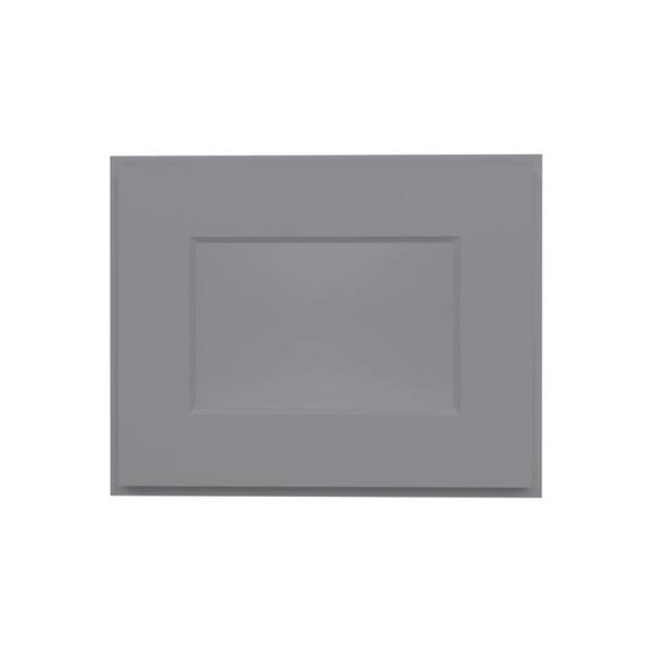 HOMLUX 15-in W X 12-in D X 12-in H in Shaker Grey Ready to Assemble Wall kitchen Cabinet Glasses NOT Included