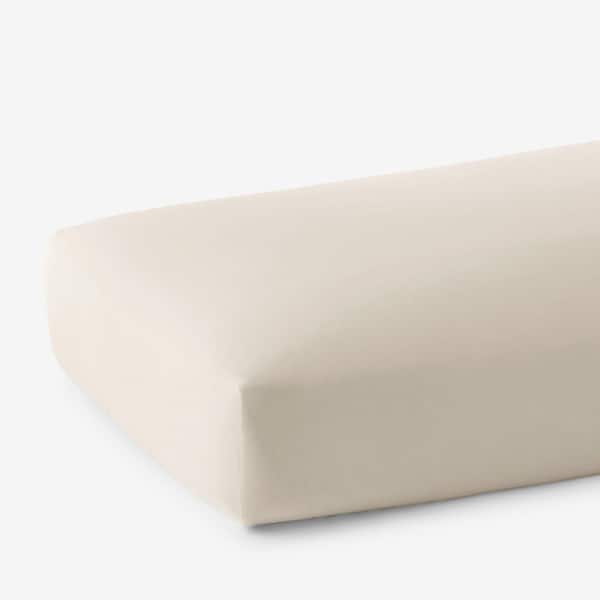 The Company Store Legends Hotel Supima Cotton Percale Oatmeal Cotton King Fitted Sheet