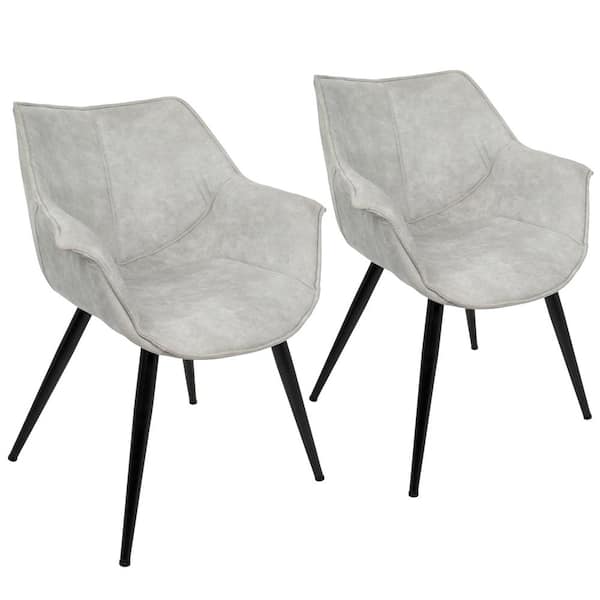 Wrangler Light Grey Accent Chair (Set of 2)