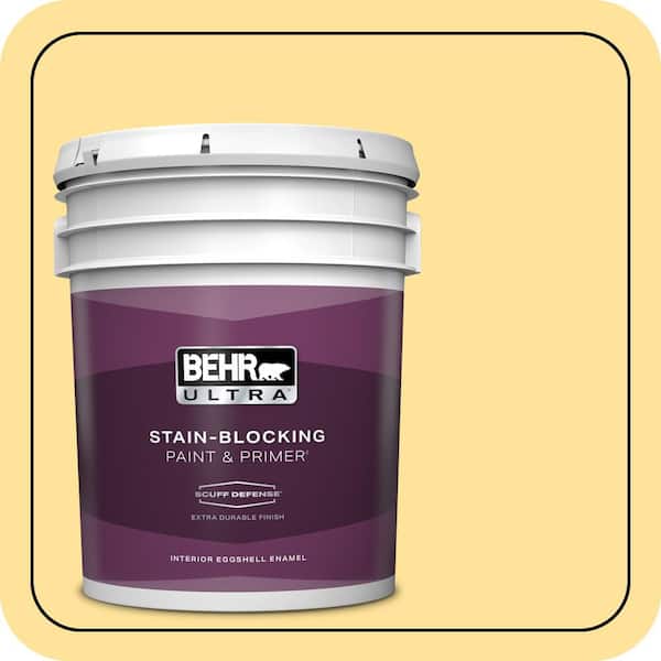 BEHR ULTRA 5 gal. #P290-3 Roasted Corn Extra Durable Eggshell Enamel Interior Paint & Primer