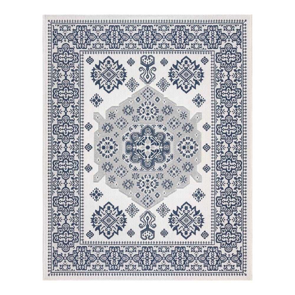 Gertmenian & Sons Ringley Gavin Cream 8 ft. x 10 ft. Oriental Medallion Indoor/Outdoor Area Rug