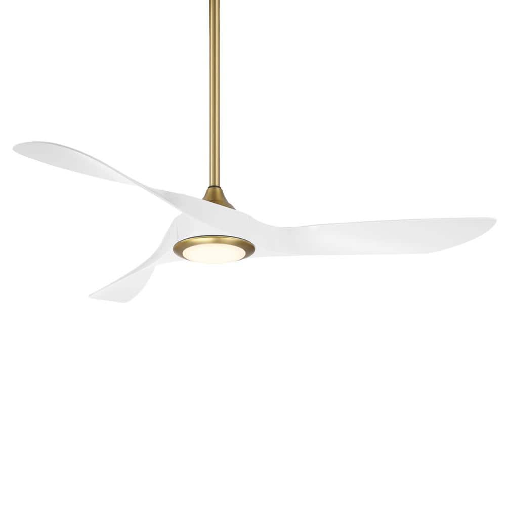 WAC Lighting Swirl 54 in. Integrated LED Indoor/Outdoor 3Blade Smart