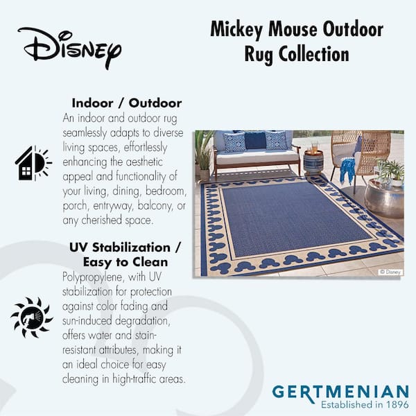 Disney Mickey Mouse Surfboard Chestnut/Black 8 ft. x 10 ft