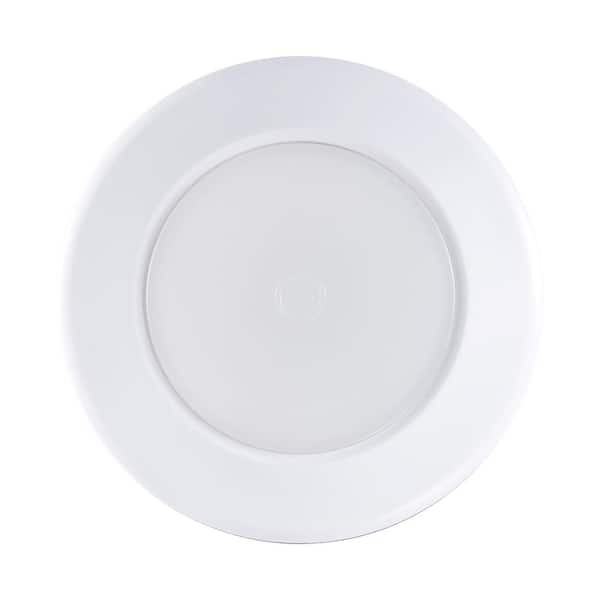 PRIVATE BRAND UNBRANDED 3 in. Round White LED Battery Operated