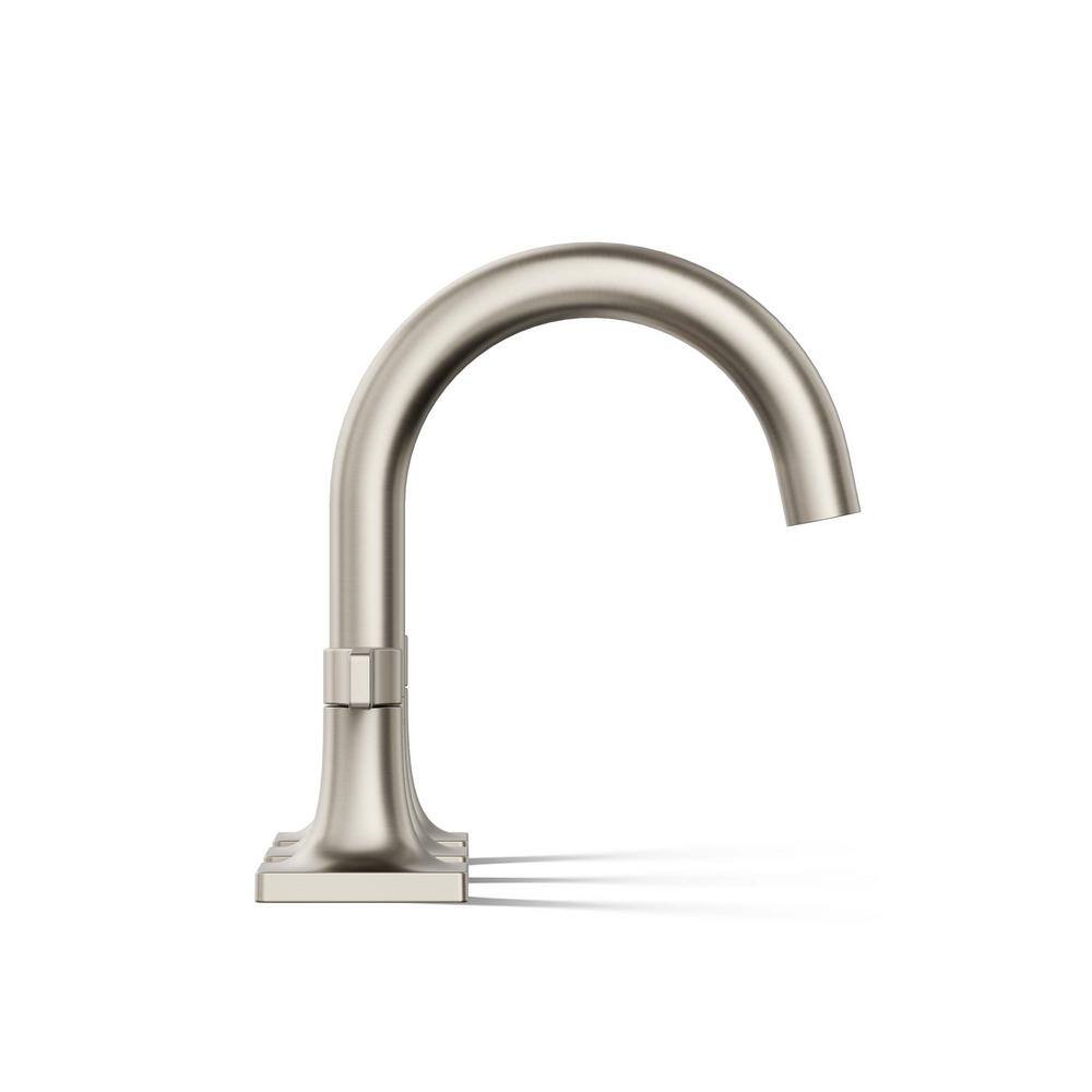 Venza Brushed Nickel Widespread Bathroom Sink Faucet with Lever Handles