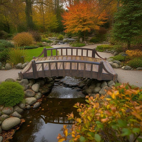 SamsGazebos Country Garden Bridge 8 ft. x 4 ft. 400 lb. Load