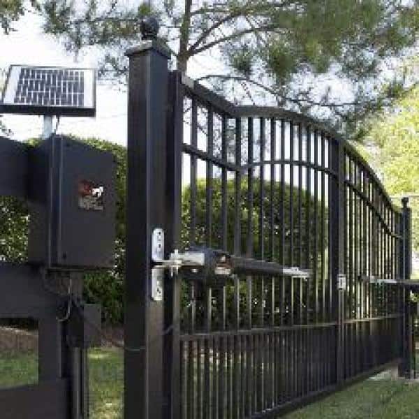 how far can solar panel be from gate opener 